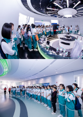 校企聯(lián)合丨廣州開元學?？破昭袑W團參觀潔特生物！